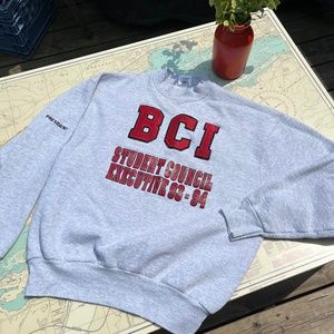 Vintage 93 / 94 BCI Student Council Crewneck Sweatshirt